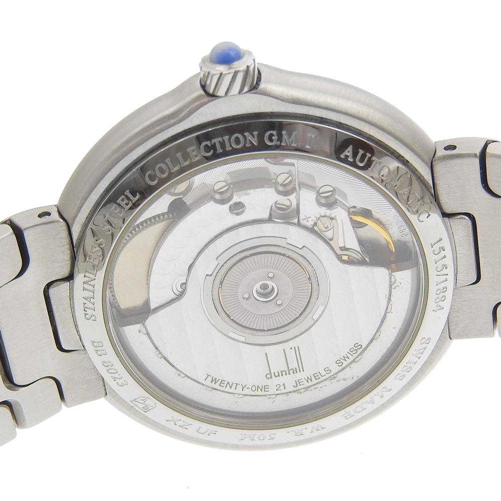 Dunhill Watches Mechanical Automatic BB8023 Stainless Steel Silver Limited to 1,844 pieces Millennium GMT White dial Women Used Authentic