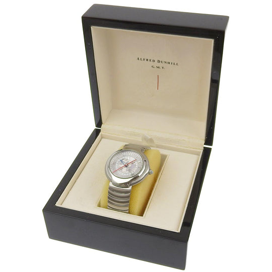 Dunhill Watches Mechanical Automatic BB8023 Stainless Steel Silver Limited to 1,844 pieces Millennium GMT White dial Women Used Authentic