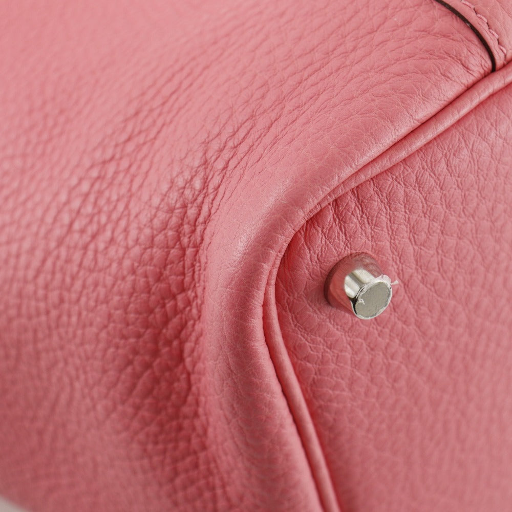 HERMES Handbag Taurillon Clemence pink Picotan Rock 18 PM Women Used Authentic