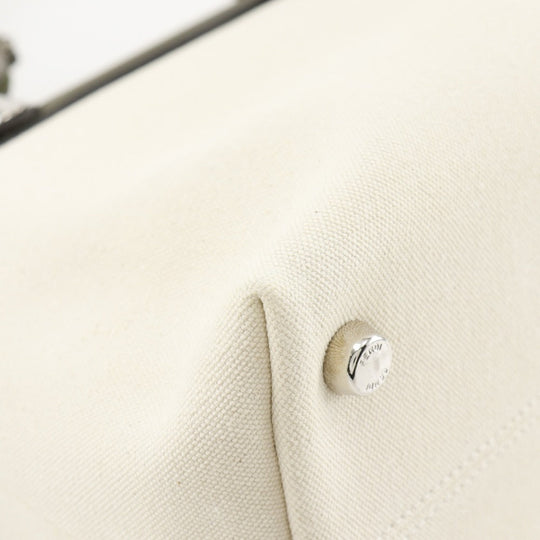 FENDI Shoulder Bag 8BL124 Canvas, Leather Beige / khaki 2WAY handbag By the way medium Women Used Authentic