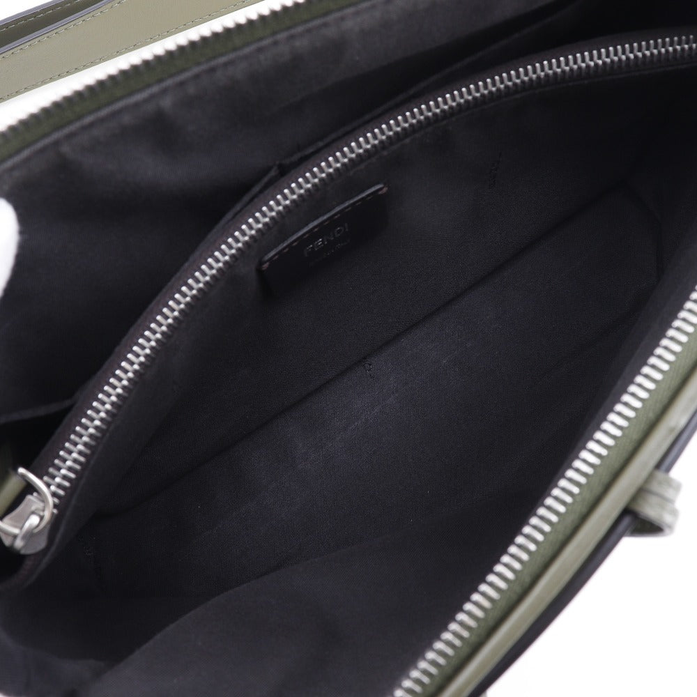 FENDI Shoulder Bag 8BL124 Canvas, Leather Beige / khaki 2WAY handbag By the way medium Women Used Authentic