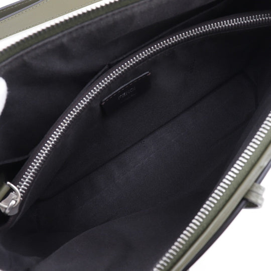 FENDI Shoulder Bag 8BL124 Canvas, Leather Beige / khaki 2WAY handbag By the way medium Women Used Authentic