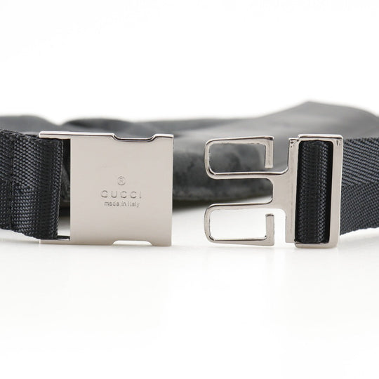GUCCI Waist bag 28566 GG canvas, leather black Sling bag unisex(Unisex) Used Authentic