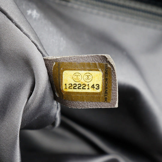 CHANEL Shoulder Bag Patent leather black Double chain ChainShoulder