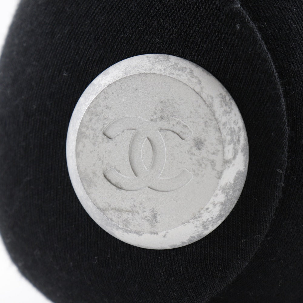 CHANEL Handbag cotton black 2WAYShoulder 2005 Premium Edition Hip bag Women Used Authentic