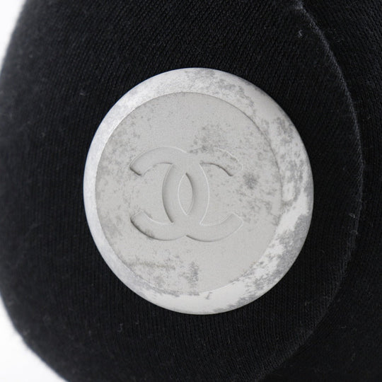 CHANEL Handbag cotton black 2WAYShoulder 2005 Premium Edition Hip bag Women Used Authentic