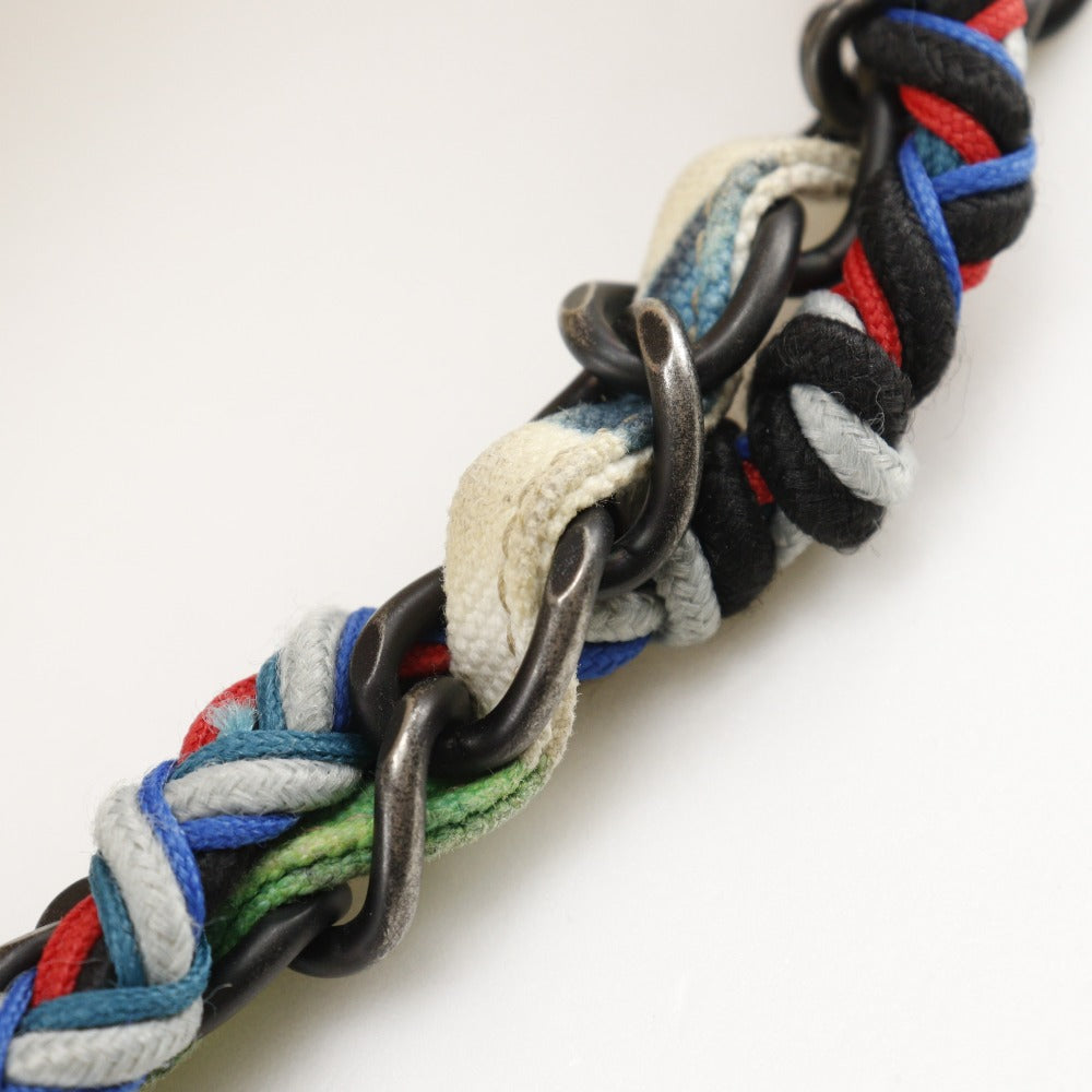 CHANEL Tote Bag canvas multicolor/white COCO Mark Colorama Chain tote Women Used Authentic
