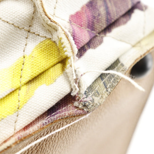 CHANEL Tote Bag canvas multicolor/white COCO Mark Colorama Chain tote Women Used Authentic