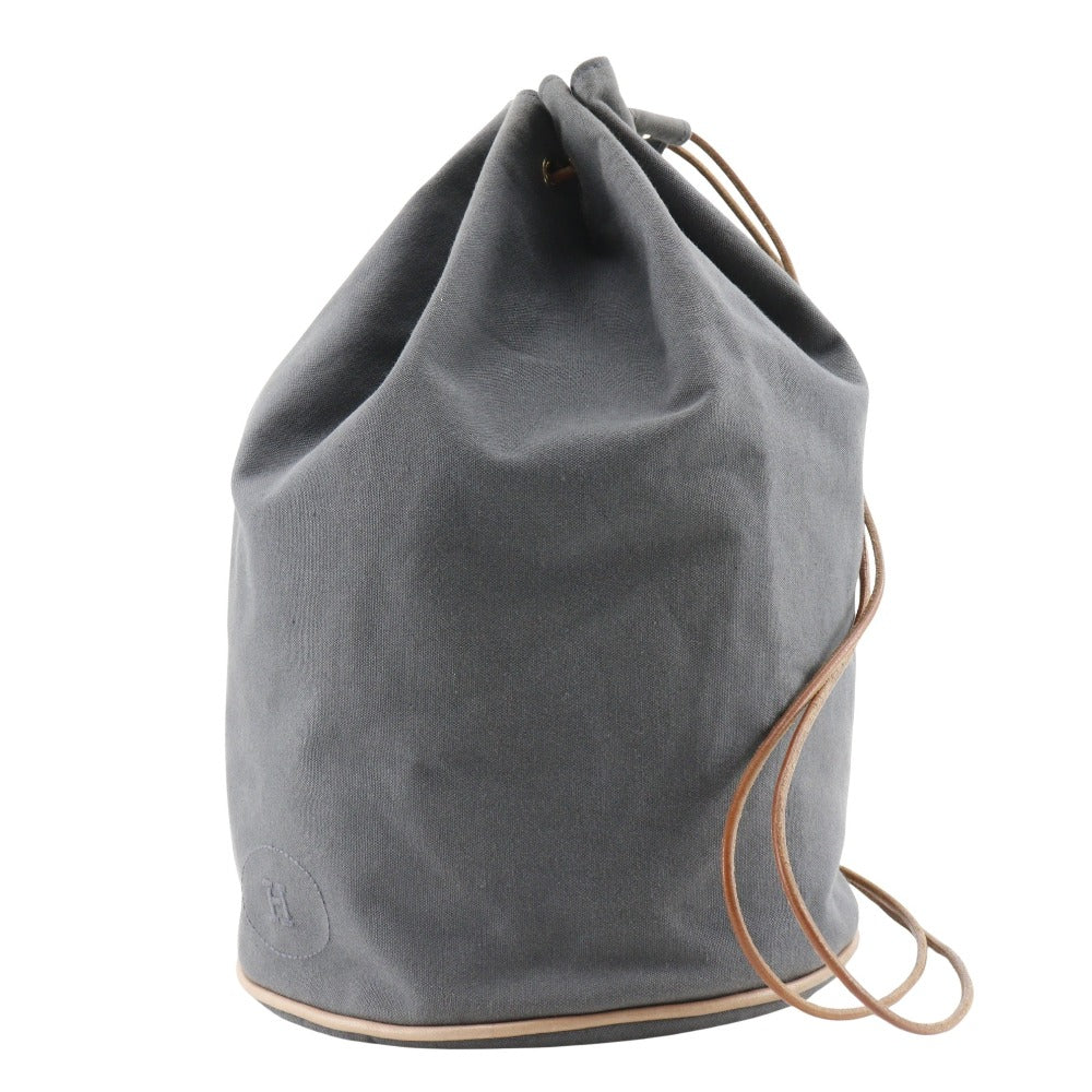 HERMES Shoulder Bag cotton gray one belt POSITION MIMILL unisex(Unisex) Used Authentic