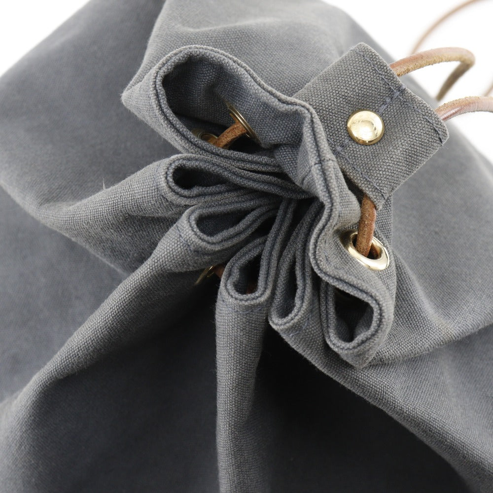 HERMES Shoulder Bag cotton gray one belt POSITION MIMILL unisex(Unisex) Used Authentic