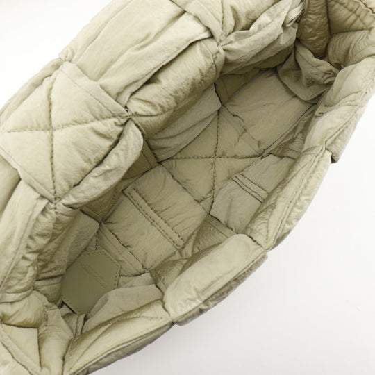 BOTTEGAVENETA Shoulder Bag Nylon khaki MAXI INTRECCIATO Padded Tech Cassette unisex(Unisex) Used Authentic