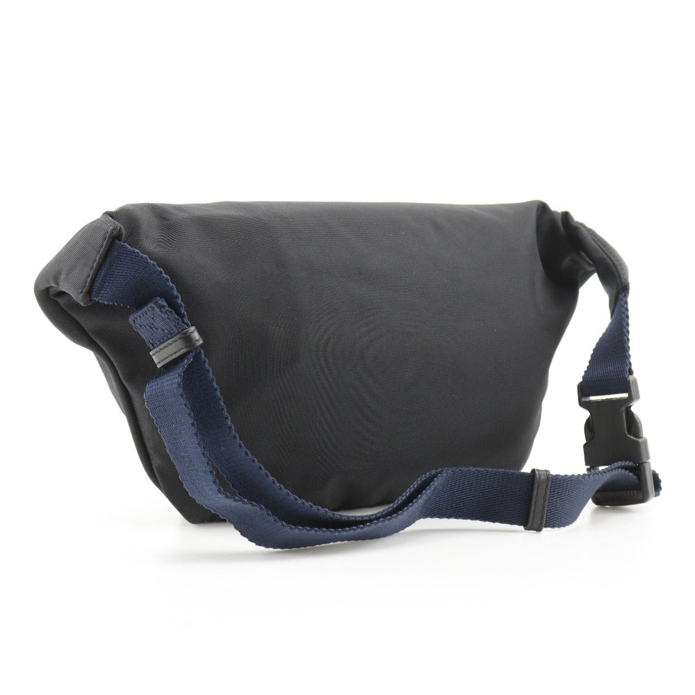 BALENCIAGA Sling bag 528862 Nylon canvas black logo Wheel Hip Bag mens(Unisex) Used Authentic