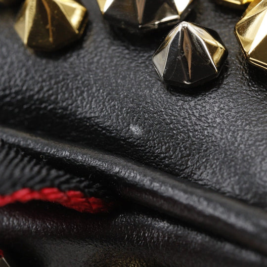 Christian Louboutin business bag Calfskin black Studs Spike Rock