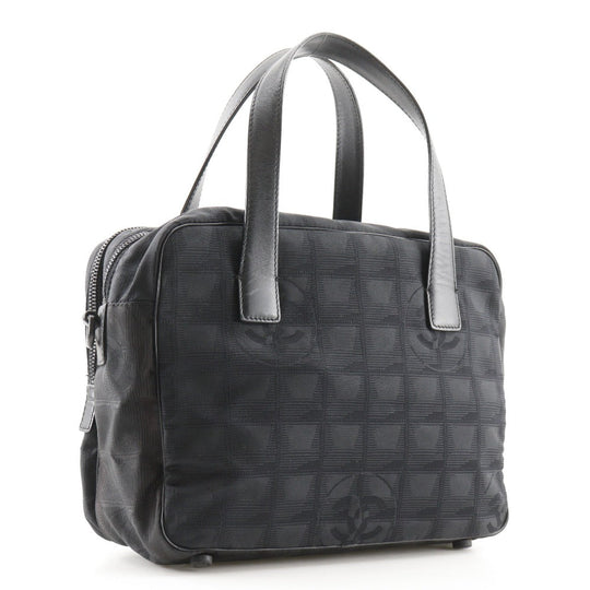 CHANEL Handbag A15973 Nylon canvas black 2WAYShoulder New travel line Women Used Authentic