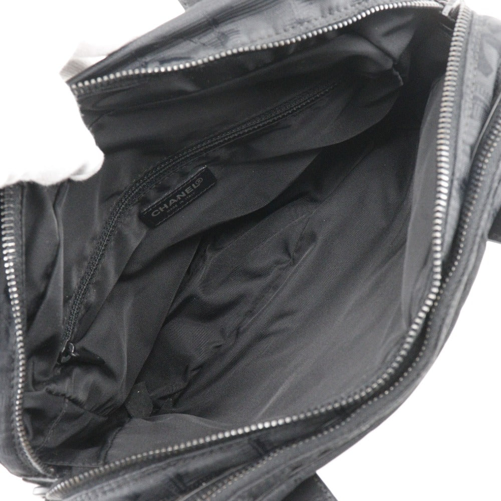 CHANEL Handbag A15973 Nylon canvas black 2WAYShoulder New travel line Women Used Authentic
