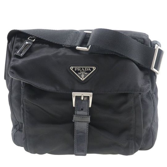 PRADA Shoulder Bag B8994 Nylon black Women Used Authentic