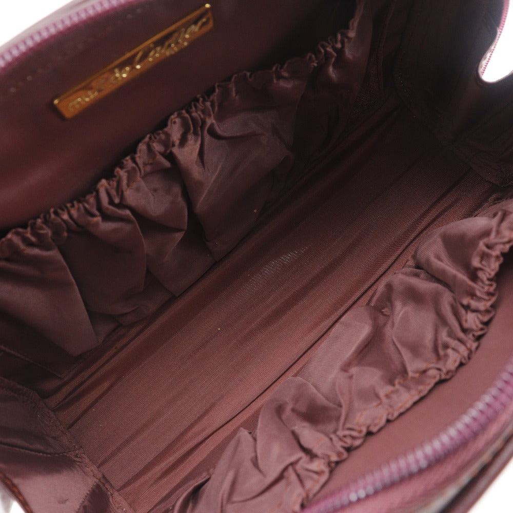 CARTIER Clutch bag Calfskin Bordeaux business bag Must Line unisex(Unisex) Used Authentic