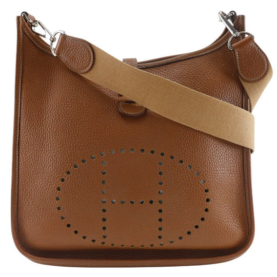 HERMES Shoulder Bag Taurillon Clemence Brown Evelyn Evelyn 2 MM