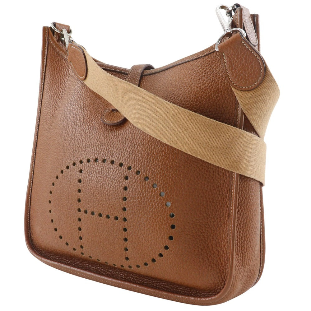 HERMES Shoulder Bag Taurillon Clemence Brown Evelyn Evelyn 2 MM