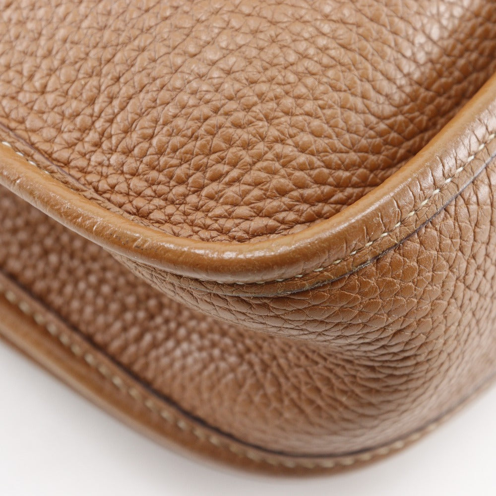 HERMES Shoulder Bag Taurillon Clemence Brown Evelyn Evelyn 2 MM