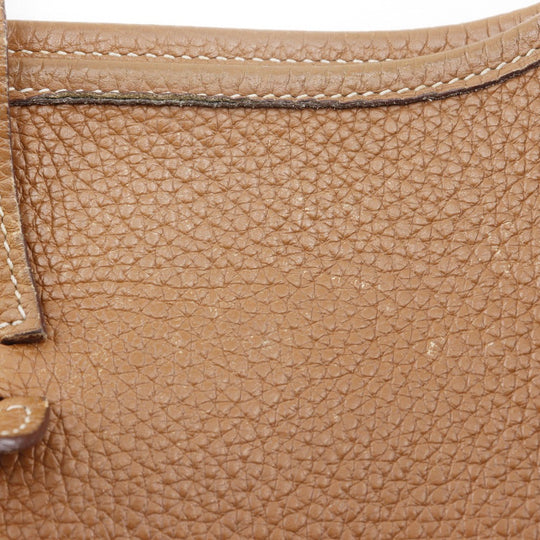 HERMES Shoulder Bag Taurillon Clemence Brown Evelyn Evelyn 2 MM