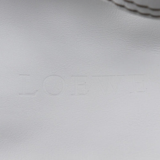 LOEWE Tote Bag leather White fiesta Women Used Authentic