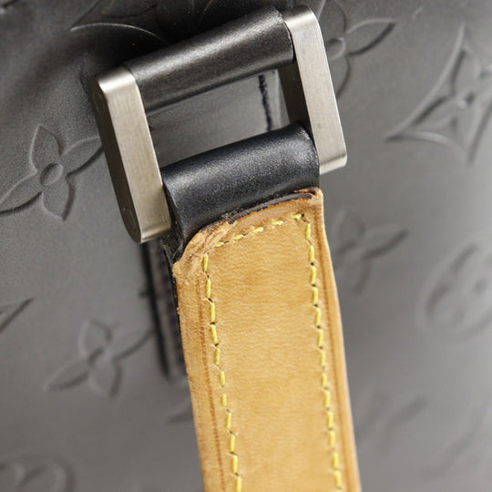 LOUIS VUITTON Tote Bag M55112 Monogram mat black Stockton Women Used Authentic