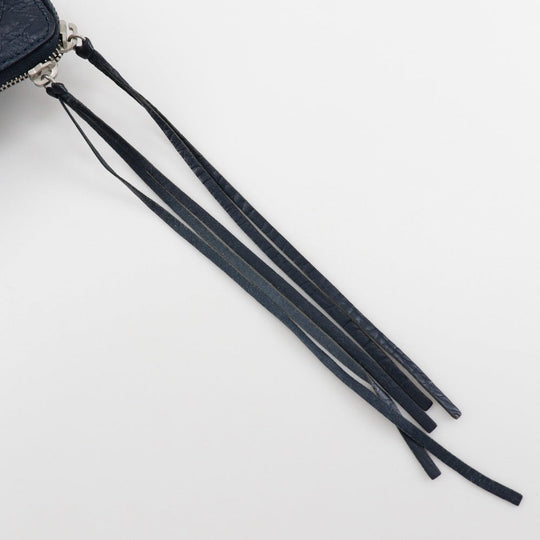 BALENCIAGA Clutch bag 362967 leather Navy blue unisex(Unisex) Used Authentic
