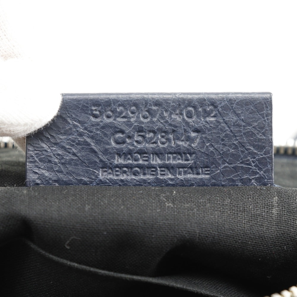 BALENCIAGA Clutch bag 362967 leather Navy blue unisex(Unisex) Used Authentic