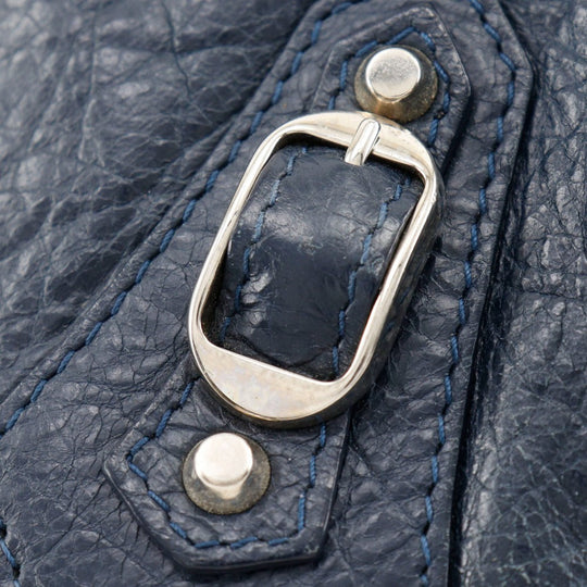 BALENCIAGA Clutch bag 362967 leather Navy blue unisex(Unisex) Used Authentic
