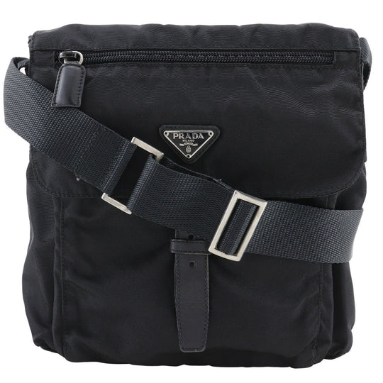 PRADA Shoulder Bag Nylon black unisex(Unisex) Used Authentic