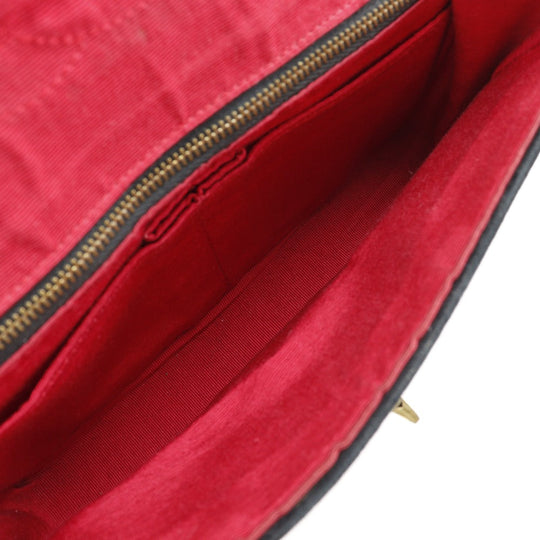 CHANEL Shoulder Bag Velor black Double chain Mademoiselle ChainShoulder Women Used Authentic