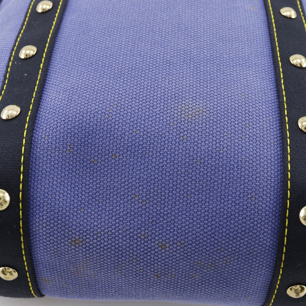 LOUIS VUITTON Tote Bag ‚l40087 canvas Blue Antigua Hippo MM Women Used Authentic