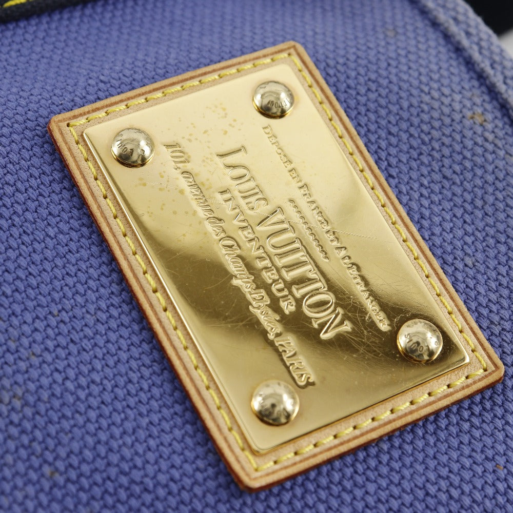 LOUIS VUITTON Tote Bag ‚l40087 canvas Blue Antigua Hippo MM Women Used Authentic