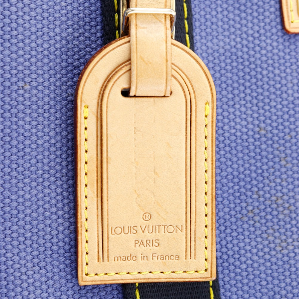 LOUIS VUITTON Tote Bag ‚l40087 canvas Blue Antigua Hippo MM Women Used Authentic