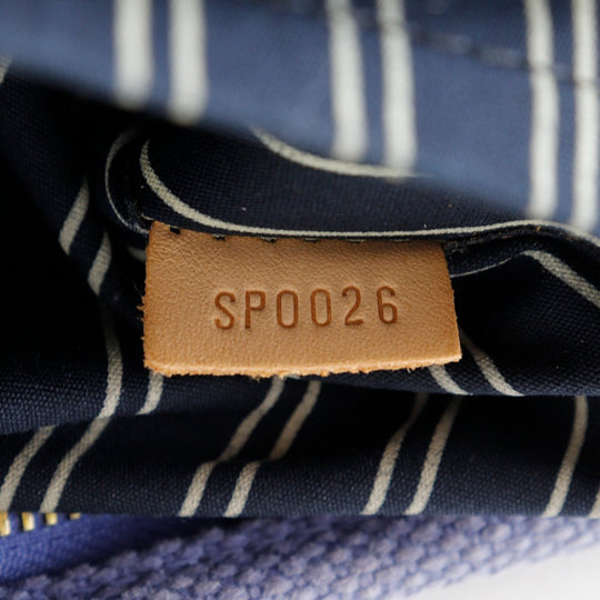 LOUIS VUITTON Tote Bag ‚l40087 canvas Blue Antigua Hippo MM Women Used Authentic