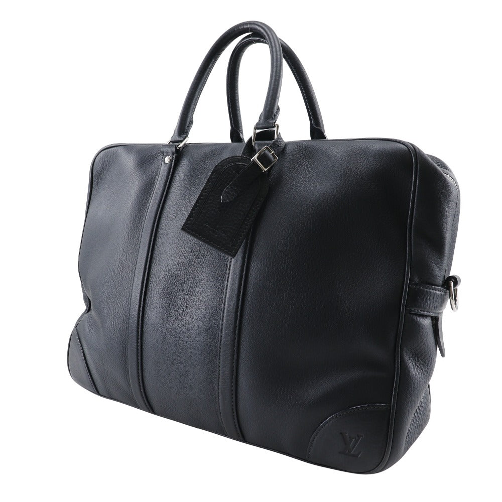 LOUIS VUITTON Business bag M93151 Grain Calfskin Leather black Naxos Porto Document Voyage GM