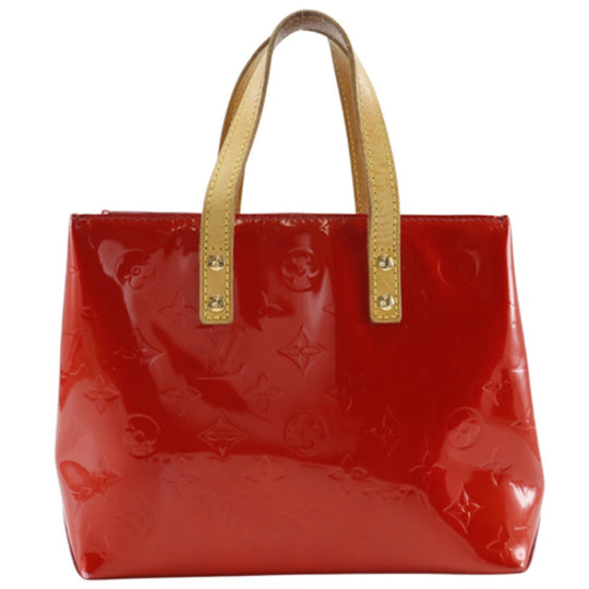 LOUIS VUITTON Handbag M91088 Monogram Vernis Red Lead PM Women Used Authentic