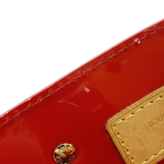 LOUIS VUITTON Handbag M91088 Monogram Vernis Red Lead PM Women Used Authentic