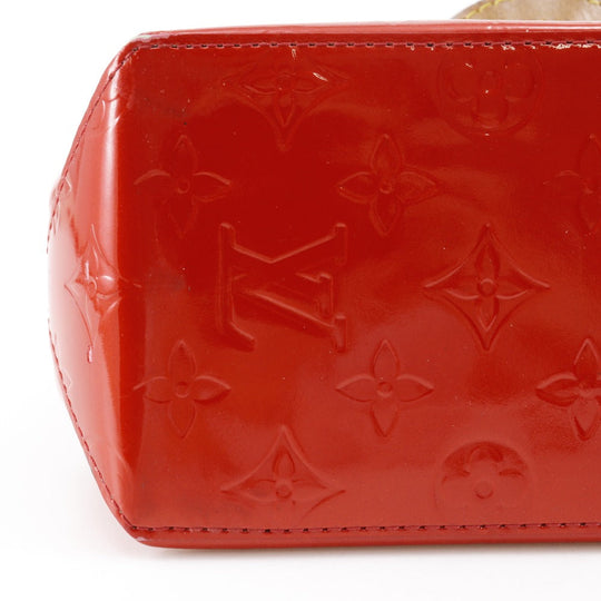 LOUIS VUITTON Handbag M91088 Monogram Vernis Red Lead PM Women Used Authentic