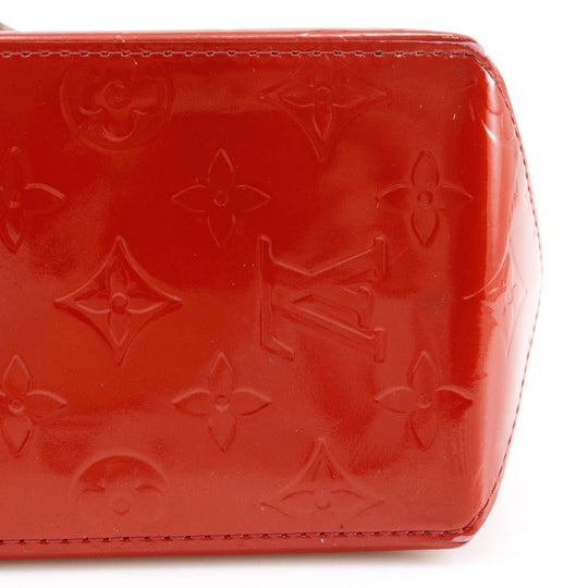 LOUIS VUITTON Handbag M91088 Monogram Vernis Red Lead PM Women Used Authentic
