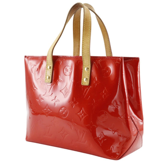 LOUIS VUITTON Handbag M91088 Monogram Vernis Red Lead PM Women Used Authentic