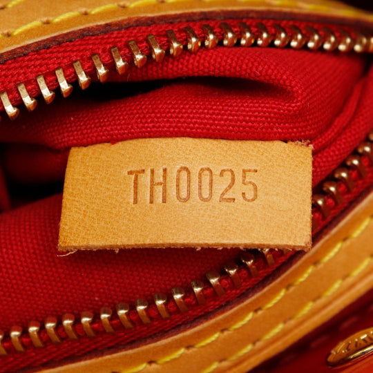 LOUIS VUITTON Handbag M91088 Monogram Vernis Red Lead PM Women Used Authentic