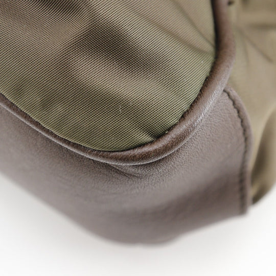 HUNTING WORLD Business bag Nylon, Leather Brown Briefcase 2WAYShoulder mens Used Authentic