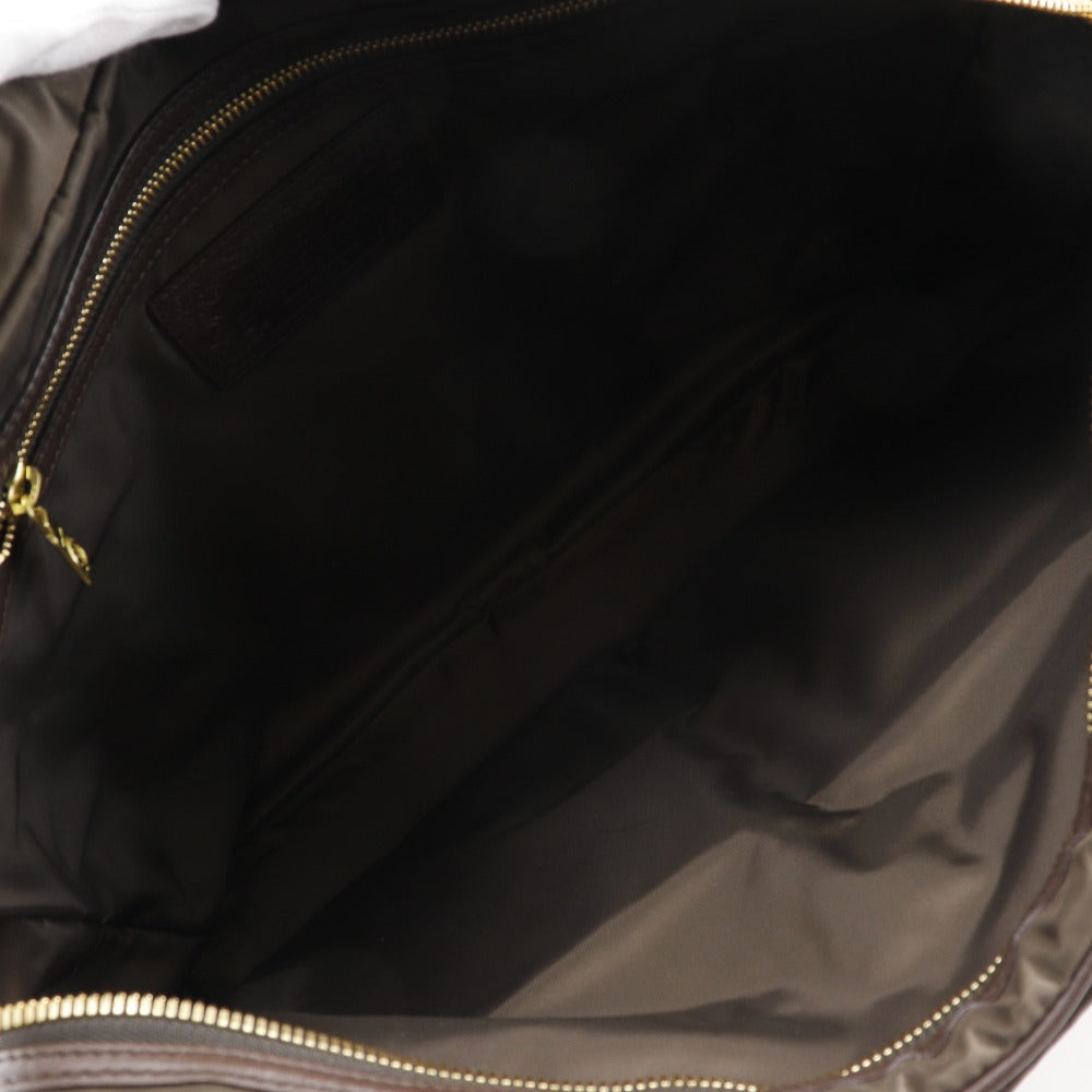 HUNTING WORLD Business bag Nylon, Leather Brown Briefcase 2WAYShoulder mens Used Authentic