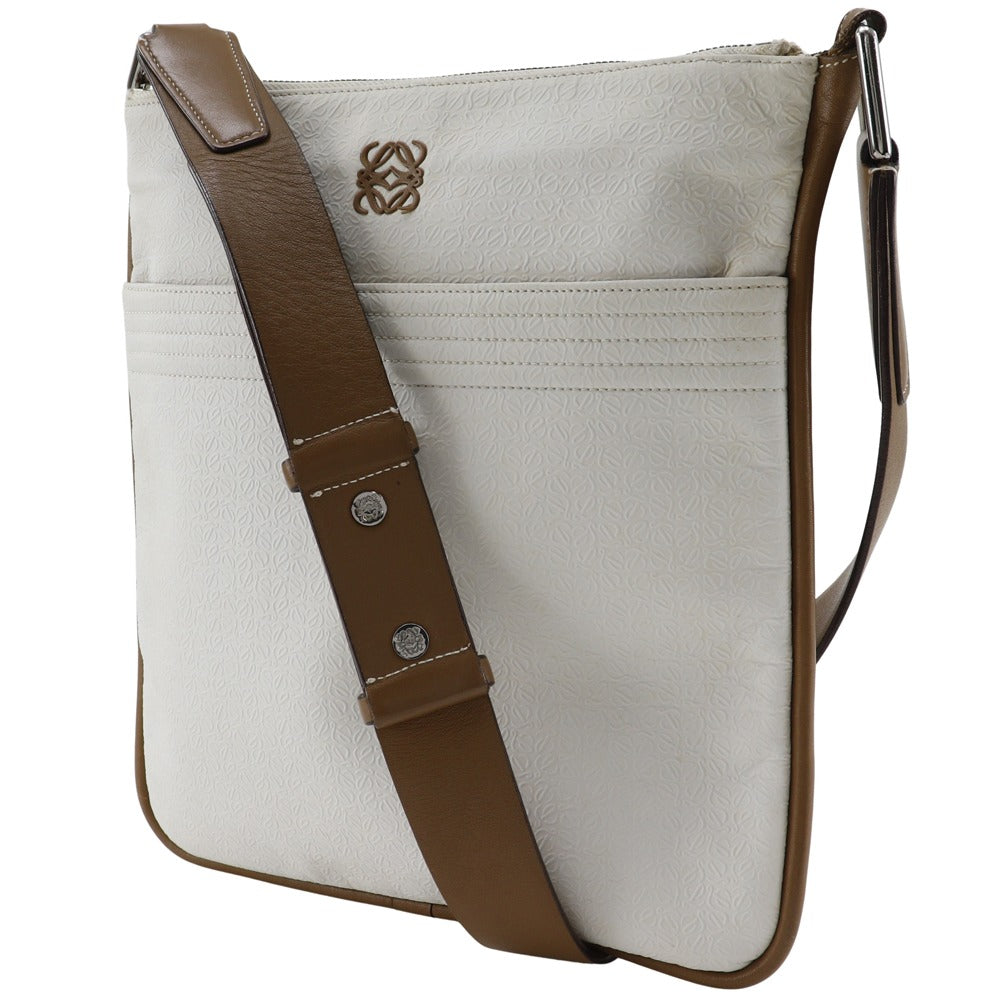 LOEWE Shoulder Bag PVC, Leather white anagram Women(Unisex) Used Authentic