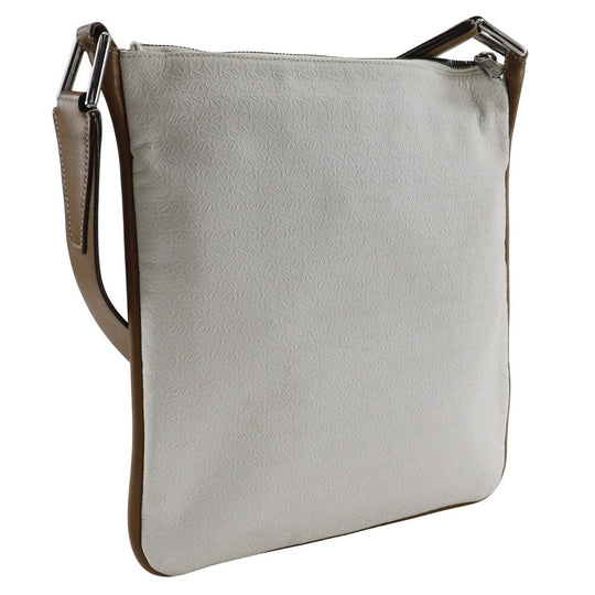 LOEWE Shoulder Bag PVC, Leather white anagram Women(Unisex) Used Authentic