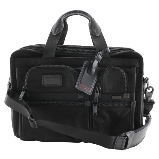 TUMI Business bag 26141DH Nylon canvas black 2WAYShoulder Briefcase expandable mens Used Authentic