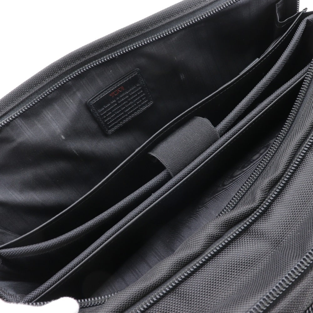 TUMI Business bag 26141DH Nylon canvas black 2WAYShoulder Briefcase expandable mens Used Authentic