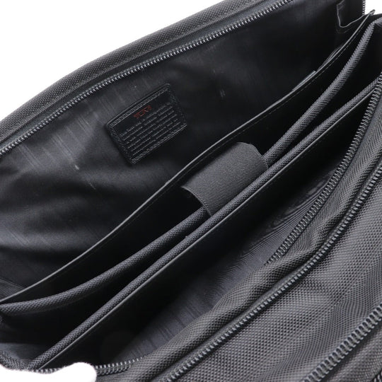 TUMI Business bag 26141DH Nylon canvas black 2WAYShoulder Briefcase expandable mens Used Authentic